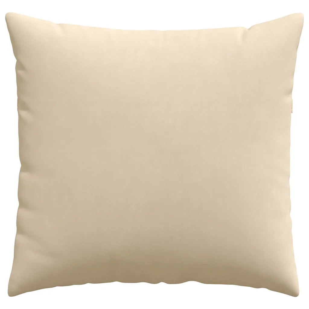 Cuscini da Divano 2 pcs Crema 45 x 45 cm Tessuto