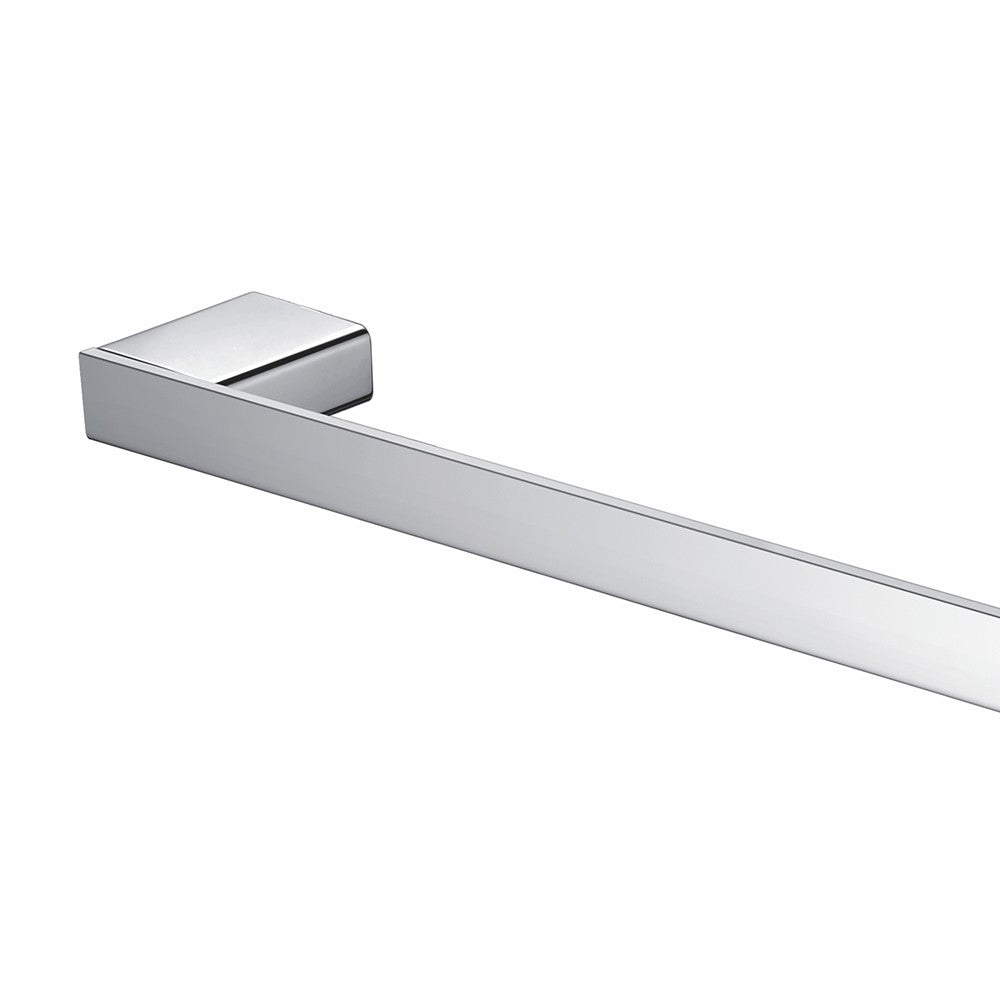 Porta salviette a muro da 30 cm in alluminio - serie leaf