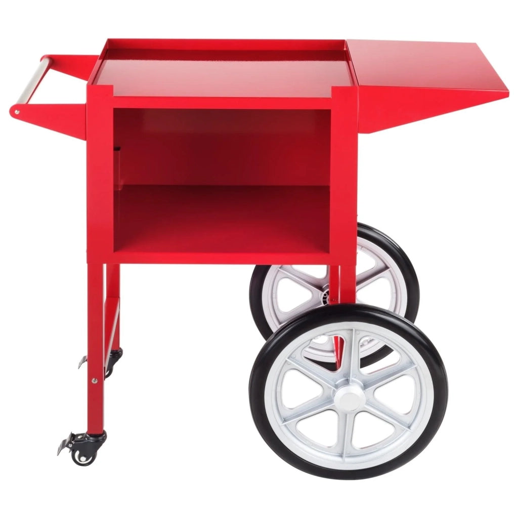 Carrello popcorn professionale in acciaio rosso 3614065