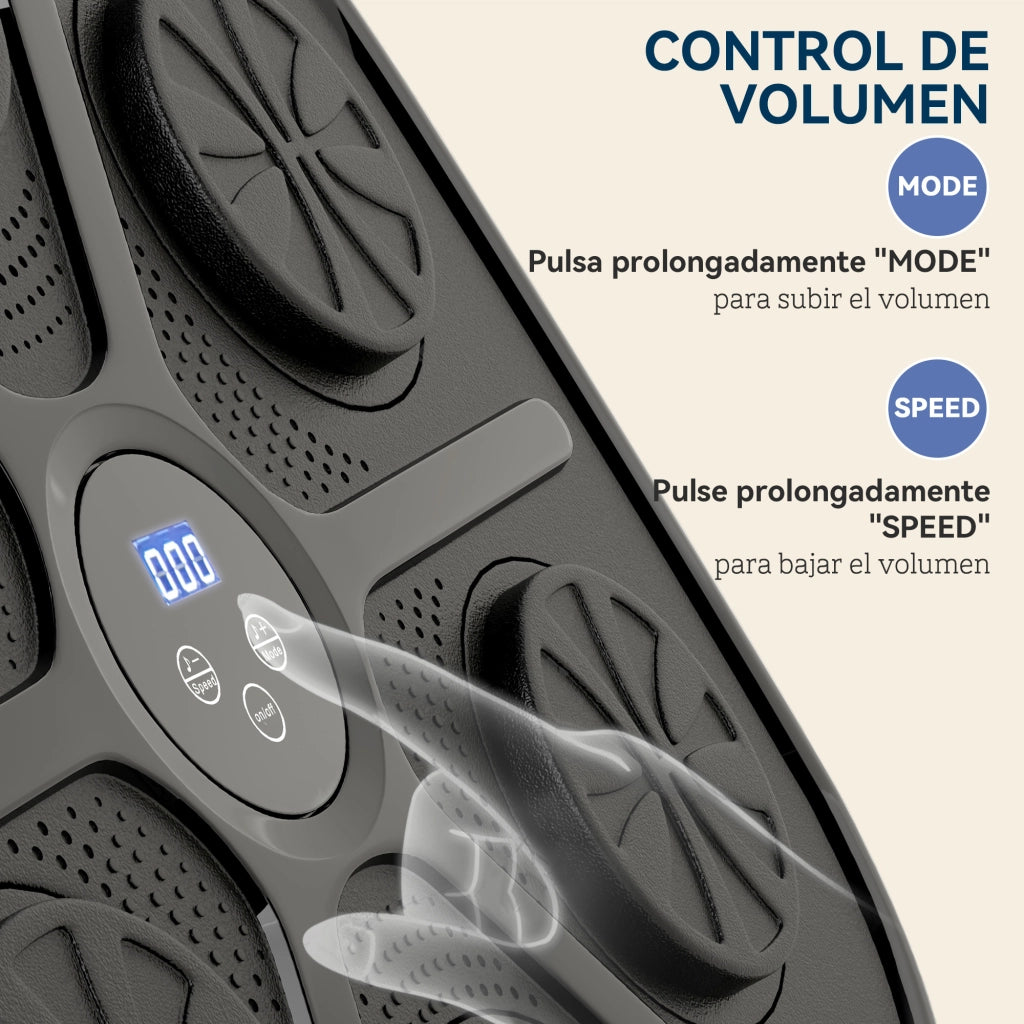 Sacco da boxe da parete musicale con guanti ¨C zephmum ¨C LED, Bluetooth, 9 velocit¨¤