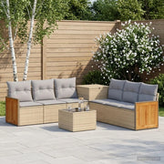 Set di divani 8 pz Beige e Grigio Chiaro 3448647