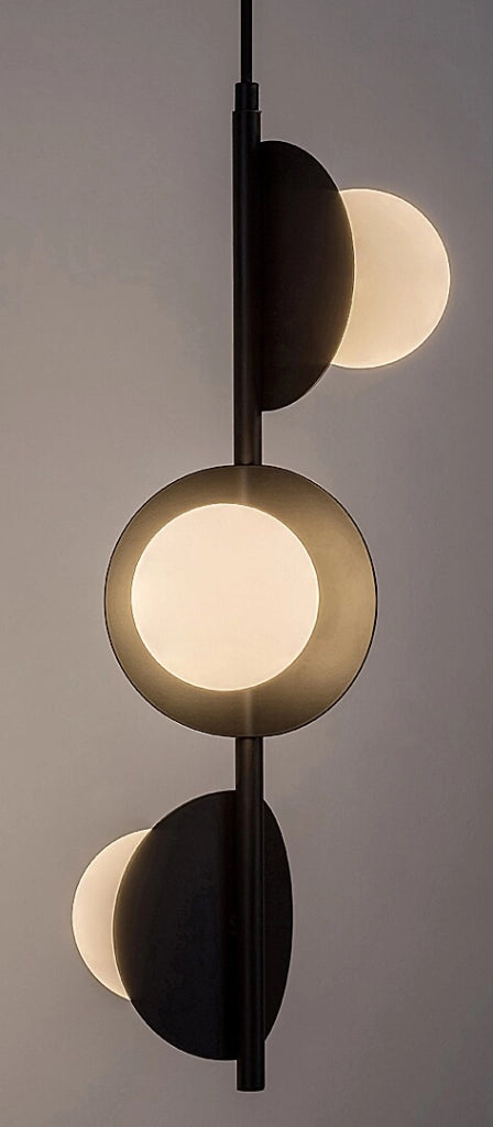 Lampada a sospensione Jules nera 3xG9 vetro Rabalux