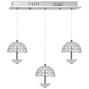 Lampadario sospeso VENUS ML315 cristallo cromo LED 15W Milagro