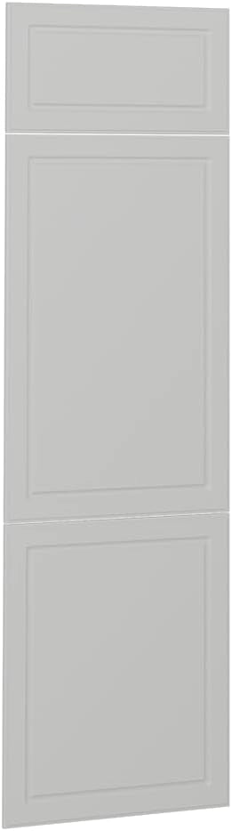 Frontale cucina R-Line, Bianco casa di campagna, 59.6 x 196 cm frontale del mobile per mobile per frigorifero