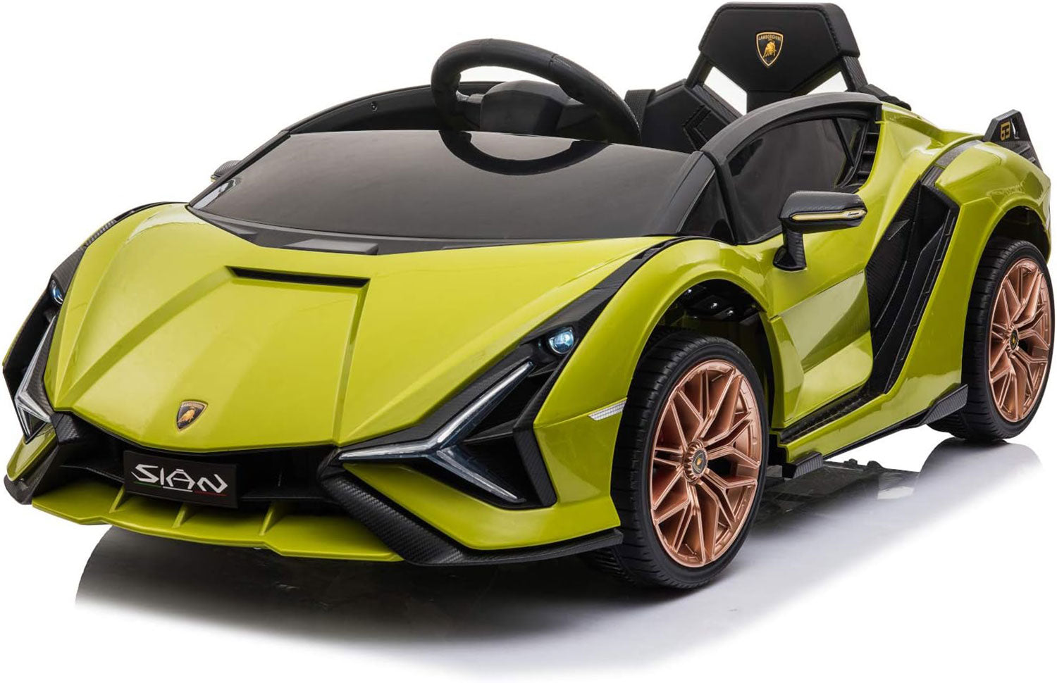 Macchina Elettrica per Bambini Licenza Ufficiale Lamborghini Sian 10,8V 5,4Ah Verde