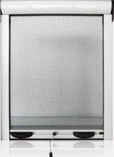 Zanzariera verticale a molla Z30 in kit da taglio Misure L100cm x H160cm - Colore Bronzo	