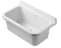 Pilozzo a muro in resina da 55 cm bianco