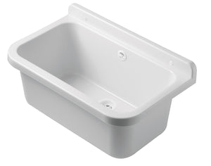 Pilozzo a muro in resina da 55 cm bianco