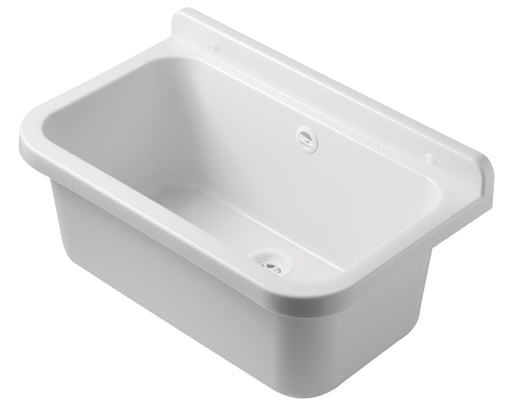 Pilozzo a muro in resina da 55 cm bianco