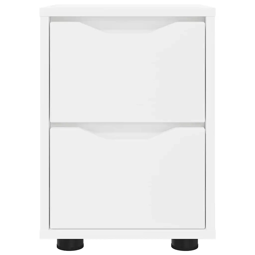 Comodini 2 pcs Bianco 30,5 x 30 x 43 cm Legno multistrato