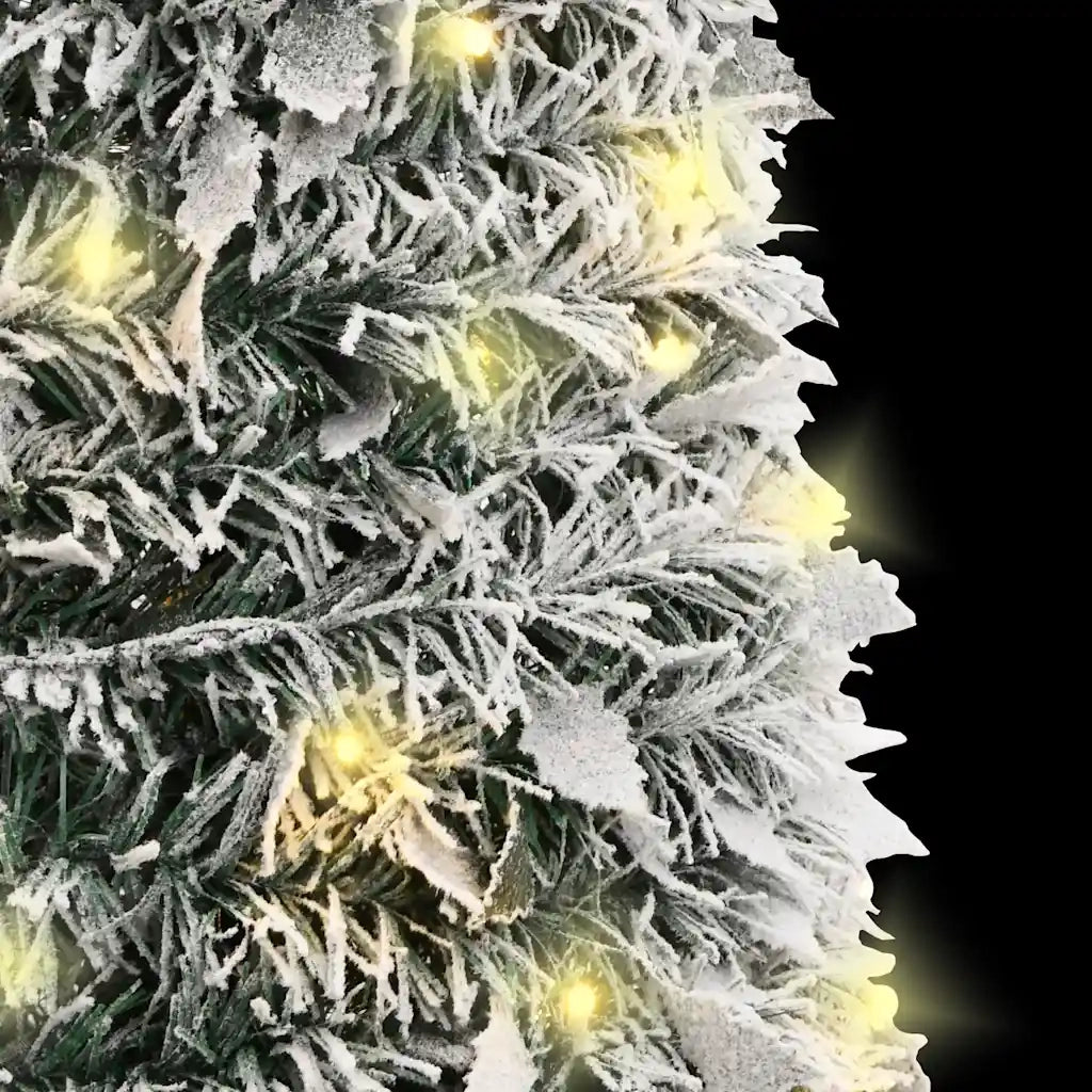 Albero di Natale Artificiale Pop-up Neve Fioccata 100 LED 150cm 357757
