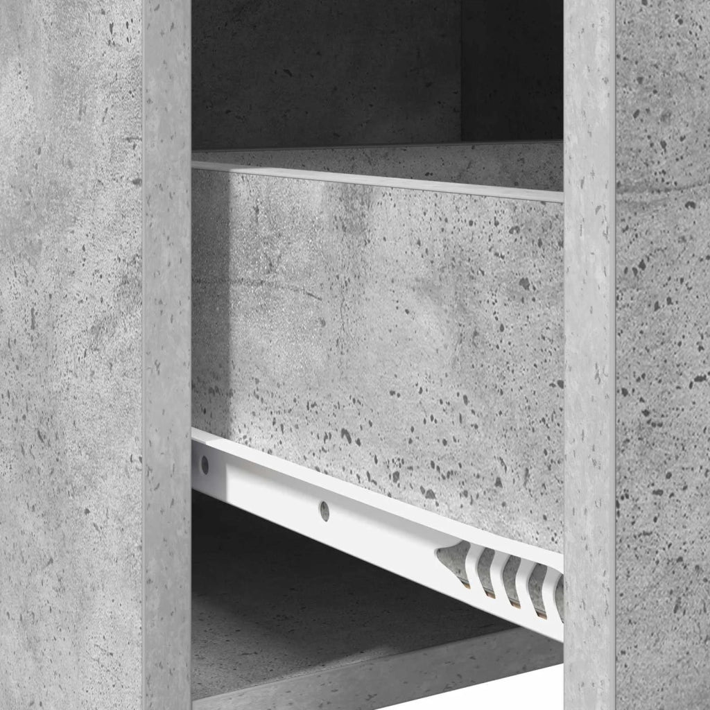 Credenza Grigio Cemento 75 x 36 x 80 cm Legno ingegnerizzato 8011118