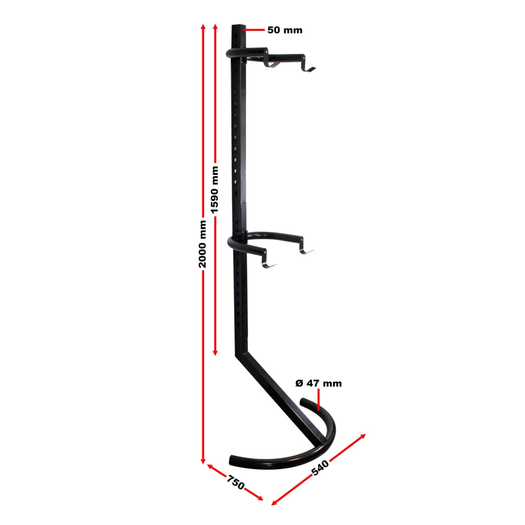 Portabici a muro per appendere 2 bici 90 kg, con bracci di supporto regolabili, Portabiciclette a parete
