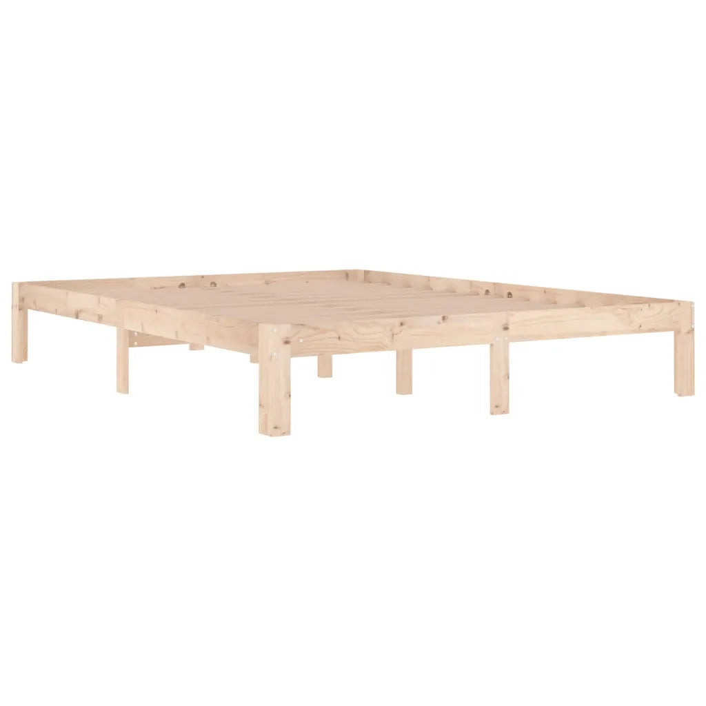 Giroletto-Struttura Letto in Legno Massello 150x200 cm King Size 679979