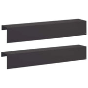 Profilo di copertura per giardino 2 pz 100 x 20 x 15 cm Acciaio 8012976