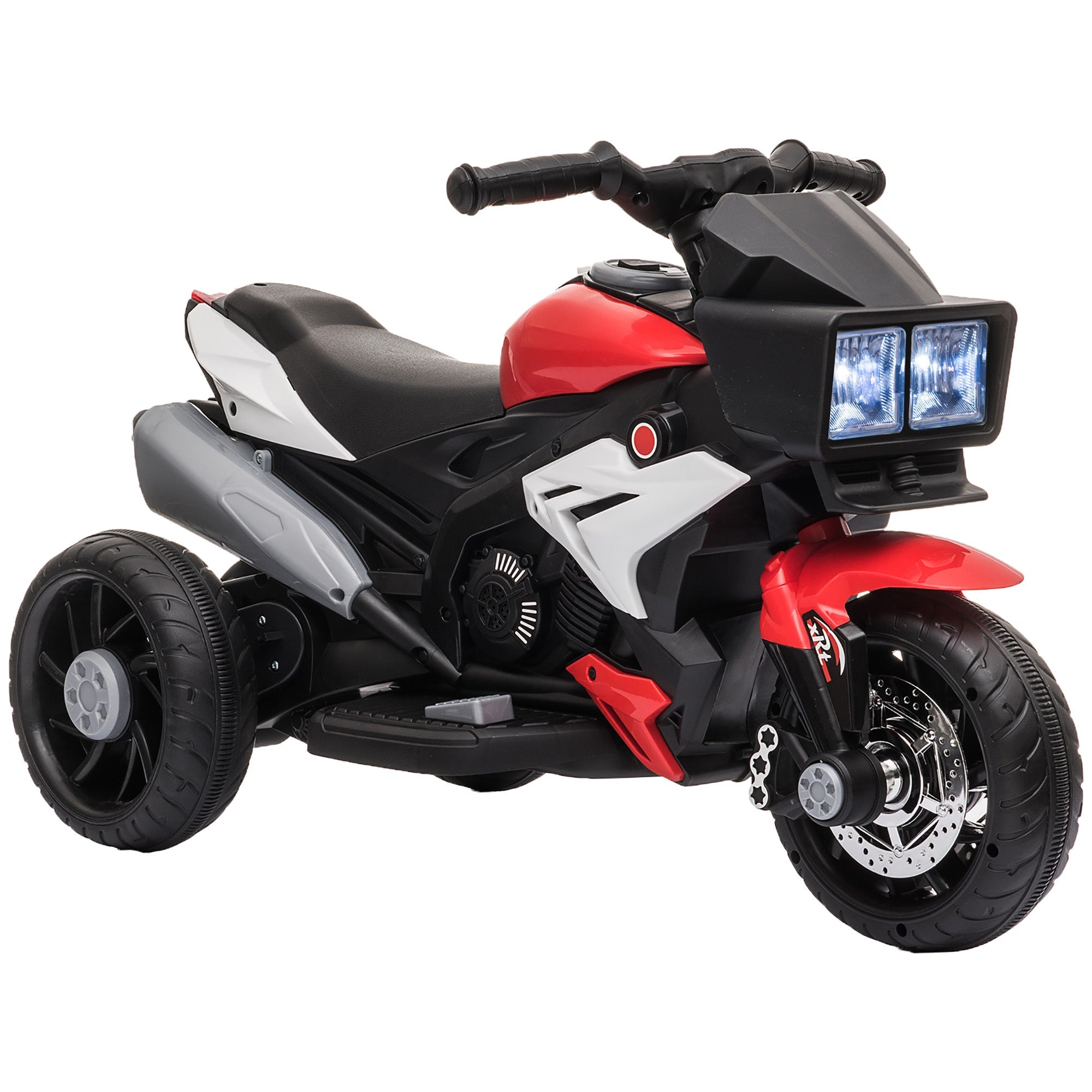 Moto Elettrica per Bambini 6V con 3 Ruote Rosso