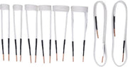 Kit di attrezzi 8 pezzi - Spazzole per bulloni - Resistente al calore - Resistente all'ossidazione - Nucleo di rame - Spazzole flessibili 750 mm - Induzione