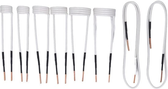 Kit di attrezzi 8 pezzi - Spazzole per bulloni - Resistente al calore - Resistente all'ossidazione - Nucleo di rame - Spazzole flessibili 750 mm - Induzione