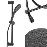 Saliscendi doccia universale nero opaco