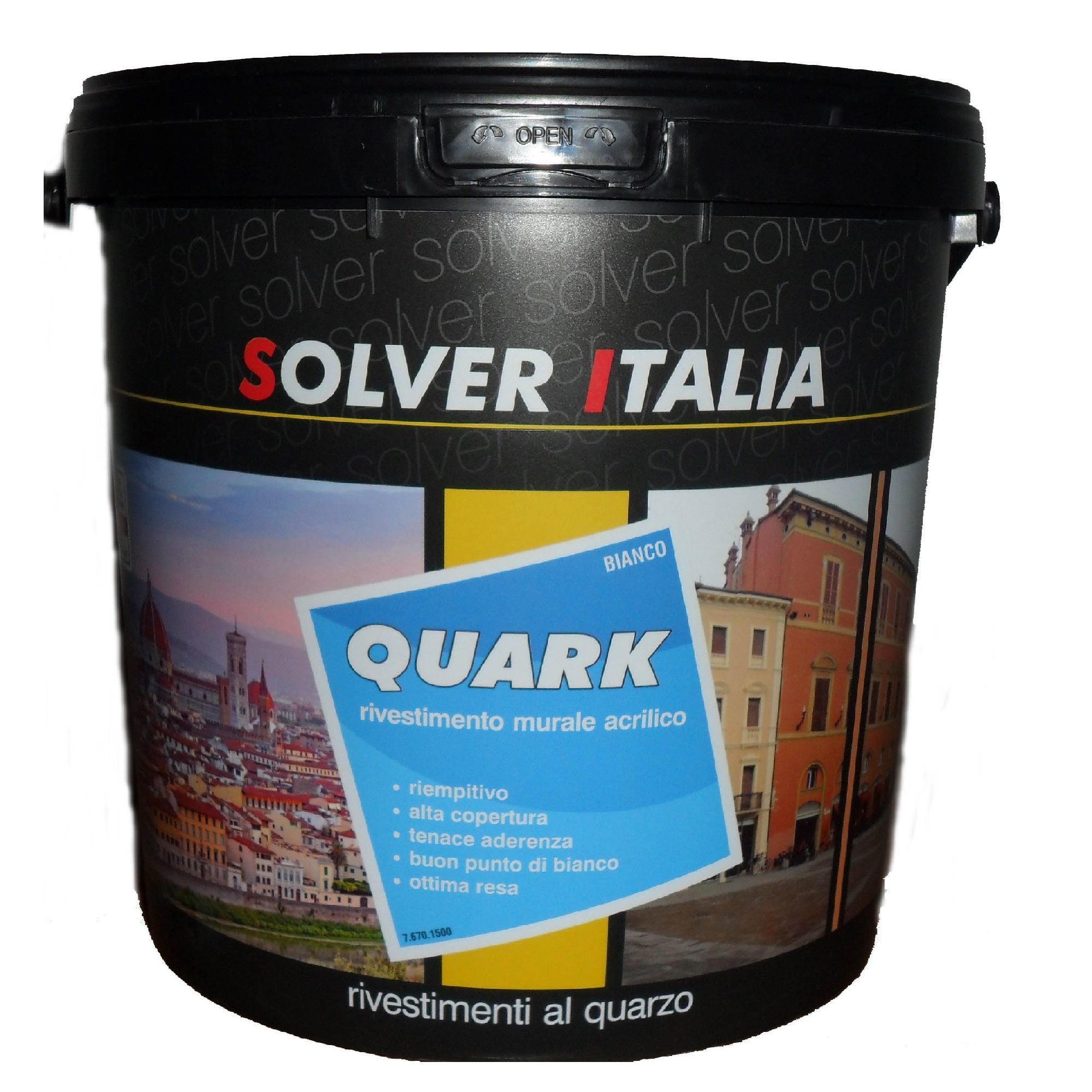 Pittura per esterni esterno e interni quarzo bianca muro acrilica alta copertura 4 LT