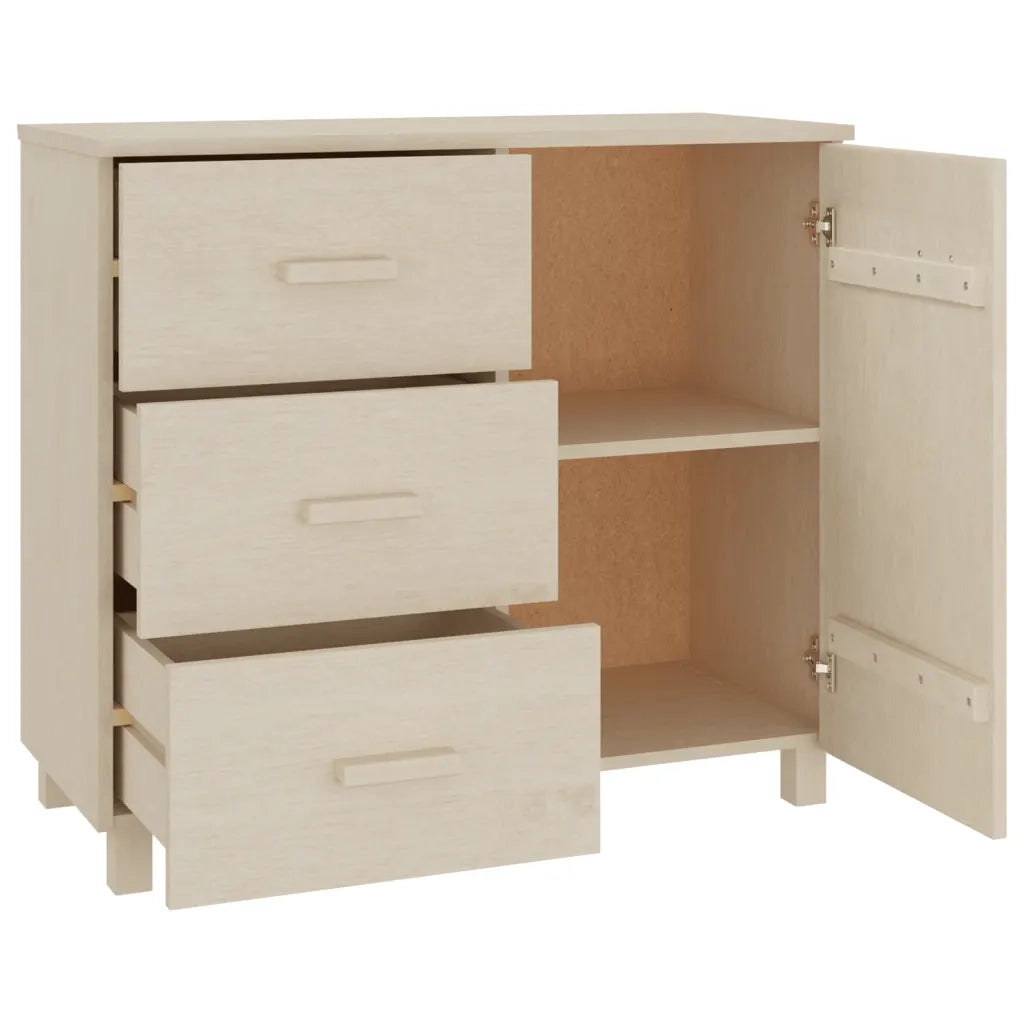 Credenza HAMAR ambra 90x40x80 cm in Legno Massello di Pino 340428