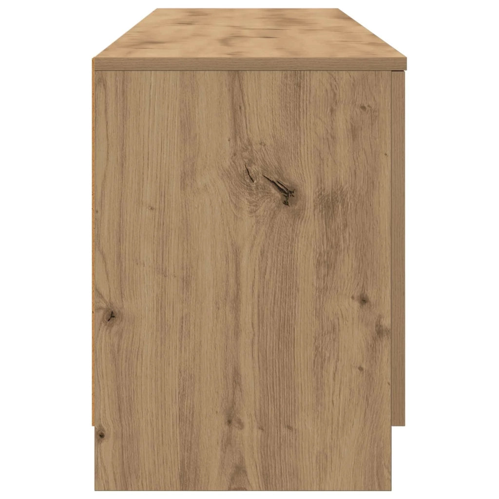 Armadietto per letto 2 pcs Rovere Artigianale 66 x 35 x 48 cm