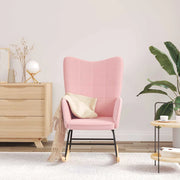 Sedia a dondolo Rosa Tessuto Sherpa 42001785