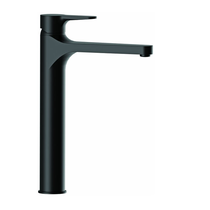Rubinetto lavabo alto nero opaco serie winner
