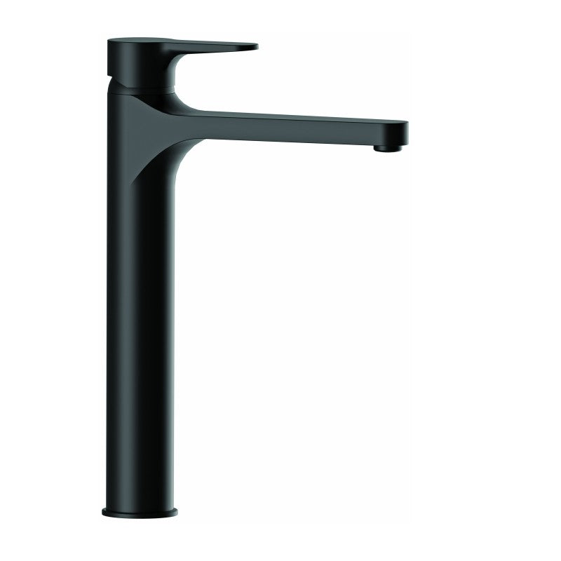 Rubinetto lavabo alto nero opaco serie winner