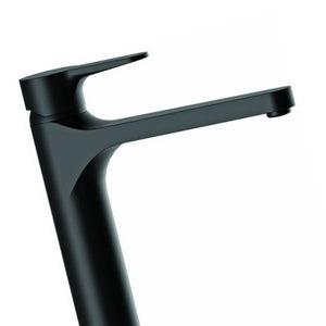 Rubinetto lavabo alto nero opaco serie winner