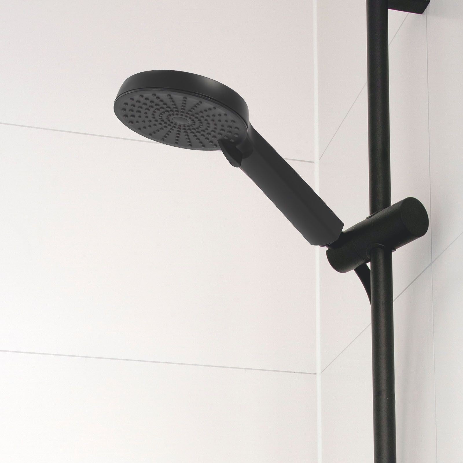 Saliscendi doccia universale nero opaco