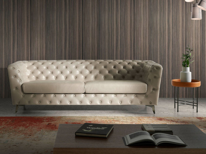 Tavolo angolare rotondo in ecopelle, noce e acciaio nero