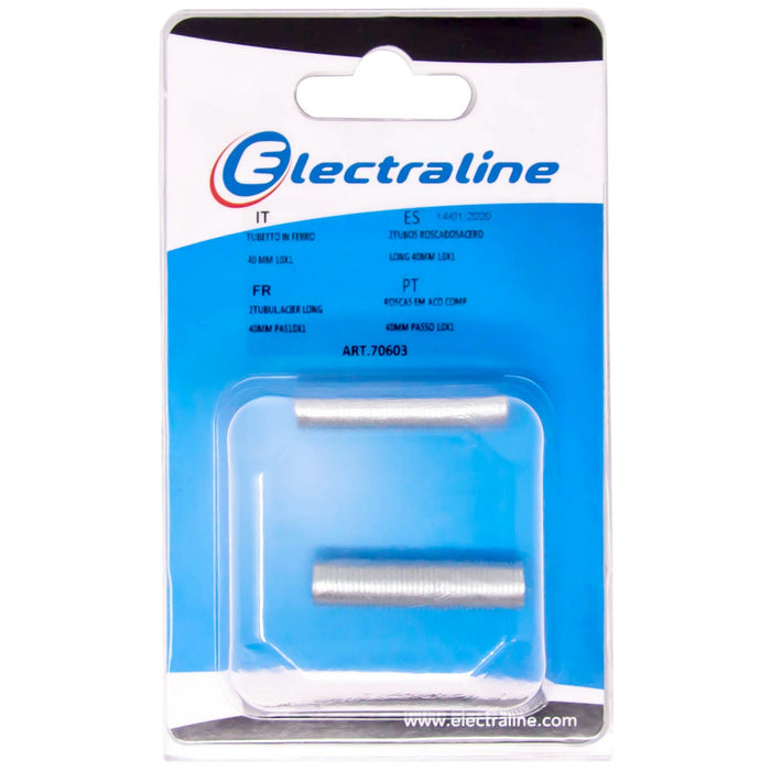 1blister tubo filettato per lampadari mm. 40blister pezzi.2 cod:ferx.205