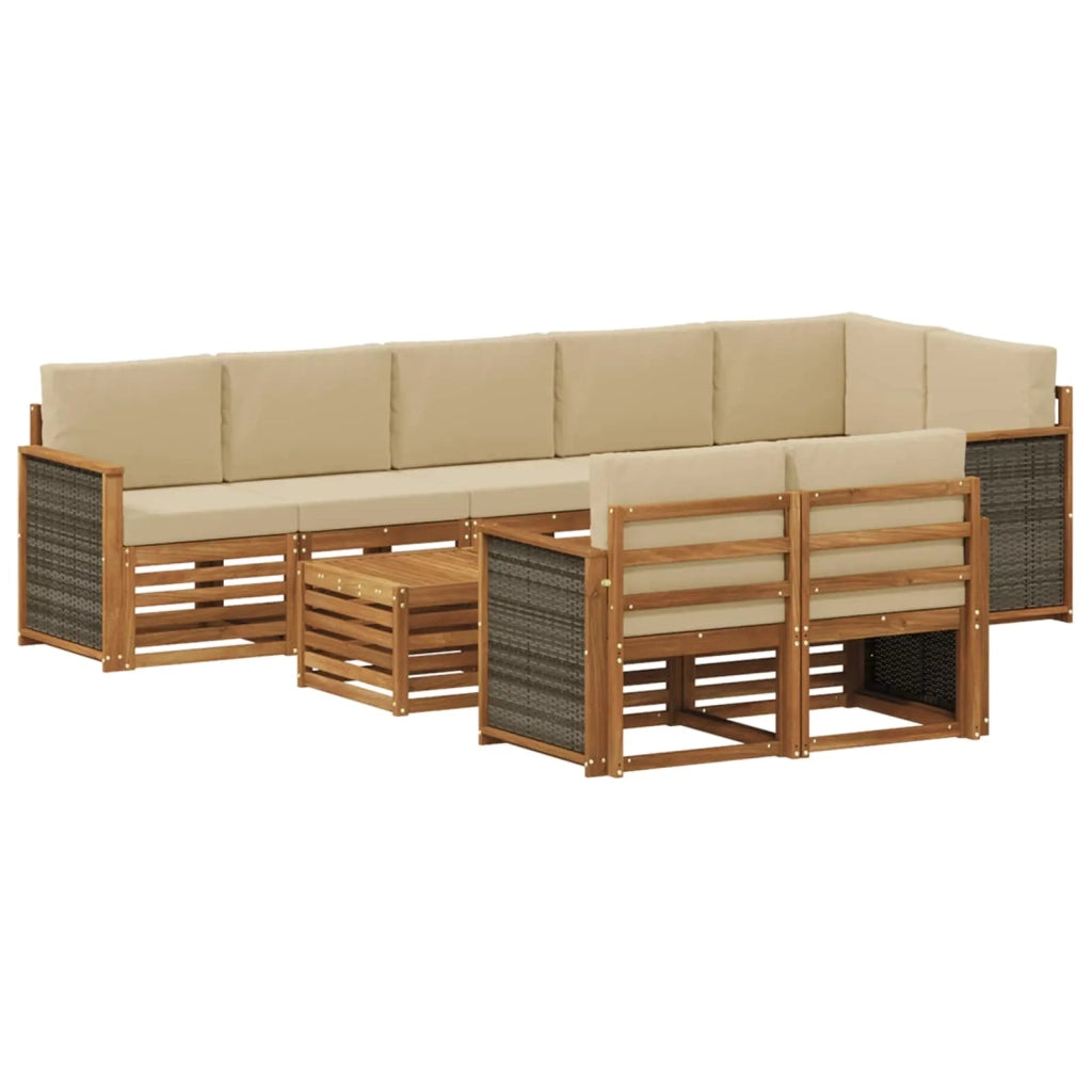 Set divani Legno di Acacia Massello 3384529