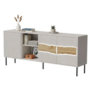 Madia Mestrino, Credenza un Ripiano, 190x40x80h cm Beige