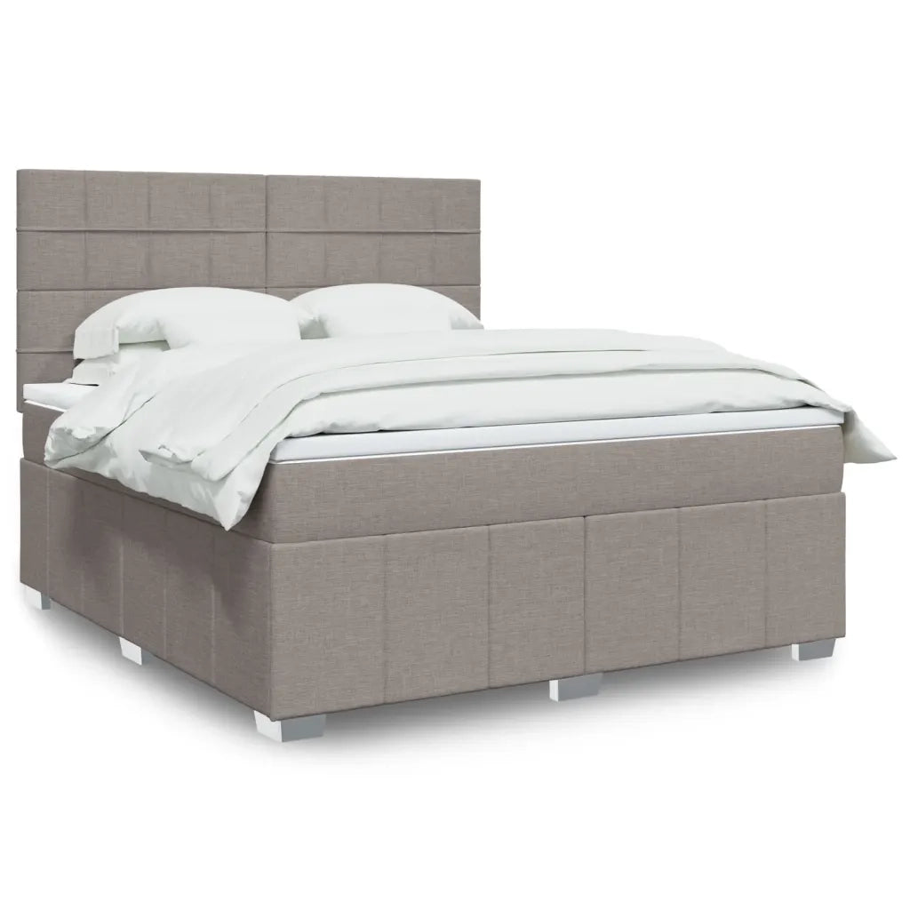 Giroletto a Molle con Materasso Tortora 180x200 cm in Tessuto 3291751