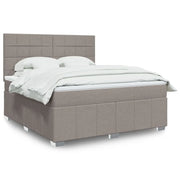 Giroletto a Molle con Materasso Tortora 180x200 cm in Tessuto 3291751