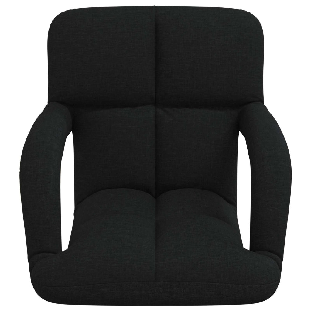 Sedia a pavimento regolabile Nero 58 x 62 x 58 cm Tessuto 42028127