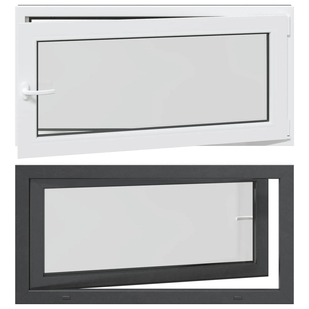 Finestra per Soffitta RISOR 120 x 60 cm PVC e Vetro Antracite CFW7906863