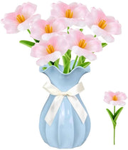 Fiori artificiali realistici 35 cm - 6 pezzi - Decorazione - Adatto per casa/Tetto/Terrazzo