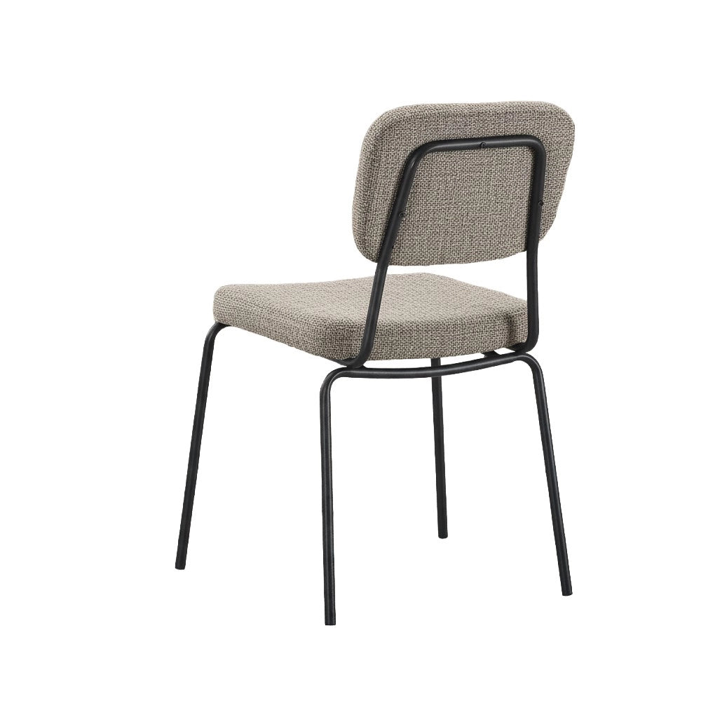 Set 4 Sedie imbottite Juno Aragon taupè 44x55x83H – Il comfort in stile industriale