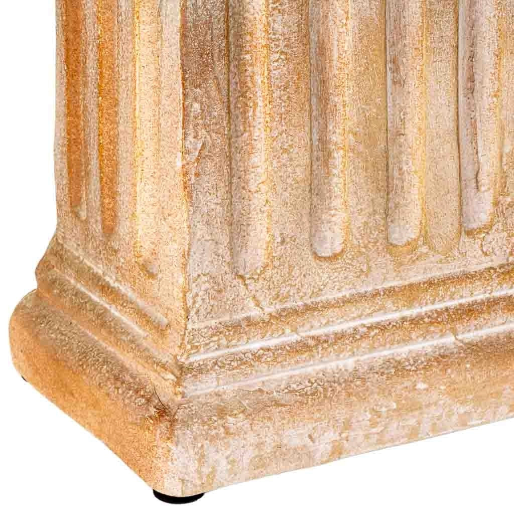Colonna decorativa in magnesio invecchiato 41,5x20x47h cm