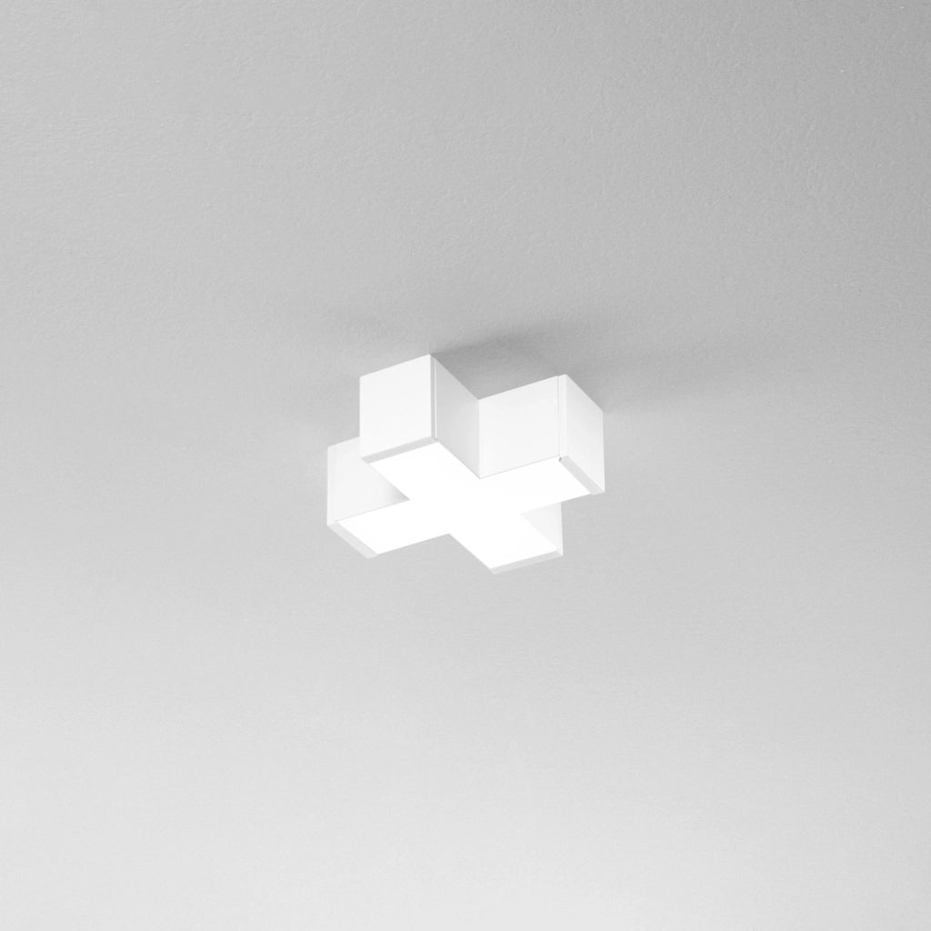 CONNETTORE LED A CROCE BIANCO 12W 1730LM CCT 3000K / 4000K PER BARRA LED NEXT