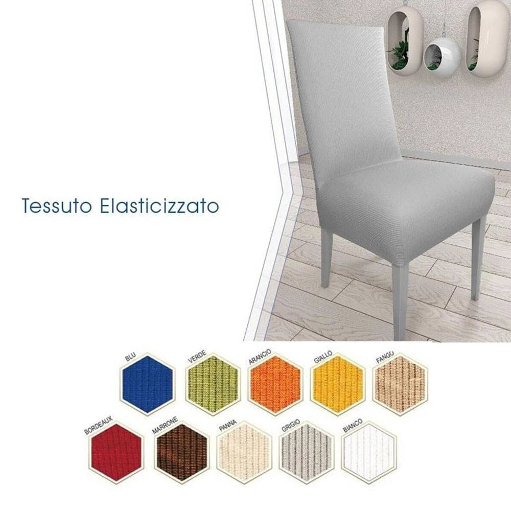 Trade Shop - 2 Pz Coprisedia In Tessuto Elasticizzato Copri Schienale Vari Colori Lavabile -