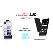 Trade Shop - Pellicola Vetro Temperato Universale Per Smartphone 5,0" Proteggi Schermo Maxtech P-5.0" -