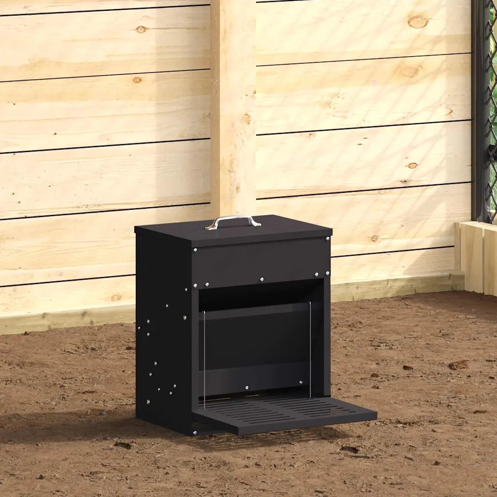 Mangiatore a Pedale per Pollo Nero 33 x 42 x 40 cm CFW6310848