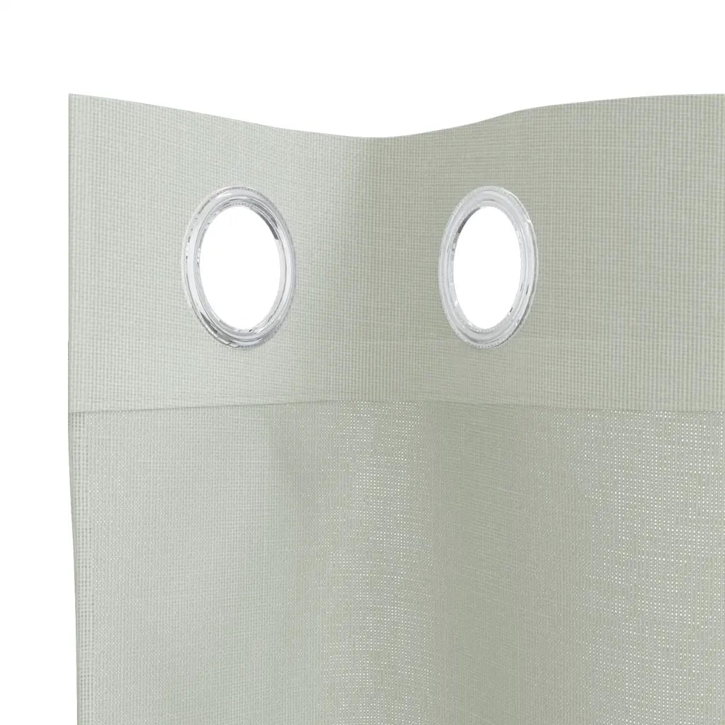 Tende in Voile con Occhielli 2 pz Grigio Chiaro 140x300 cm