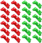 24 pezzi di clip di fissaggio per maniglie di chiusura delle porte - clip di fissaggio per maniglie di chiusura delle porte - connessioni laterali per maniglie di chiusura delle porte miste - universale.