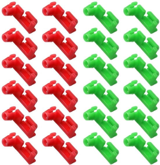 24 pezzi di clip di fissaggio per maniglie di chiusura delle porte - clip di fissaggio per maniglie di chiusura delle porte - connessioni laterali per maniglie di chiusura delle porte miste - universale.