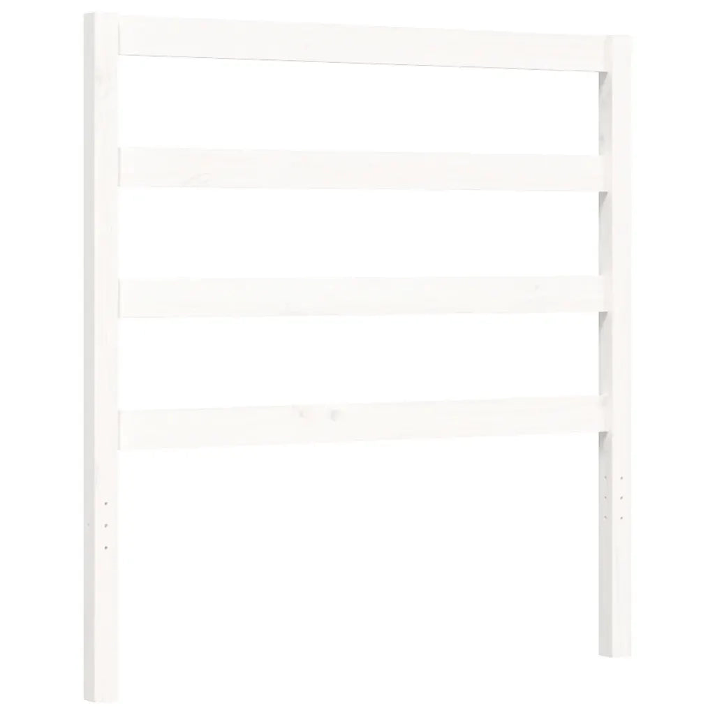 Letto senza Materasso-Struttura Letto Bianco 90x190 cm in Legno Massello Pino 479063
